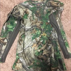 Camo shirt with air net under arms